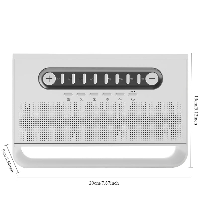 White Noise Sleep Machine – Bluetooth Speaker, Night Light & Humidifier (3-in-1 Design)