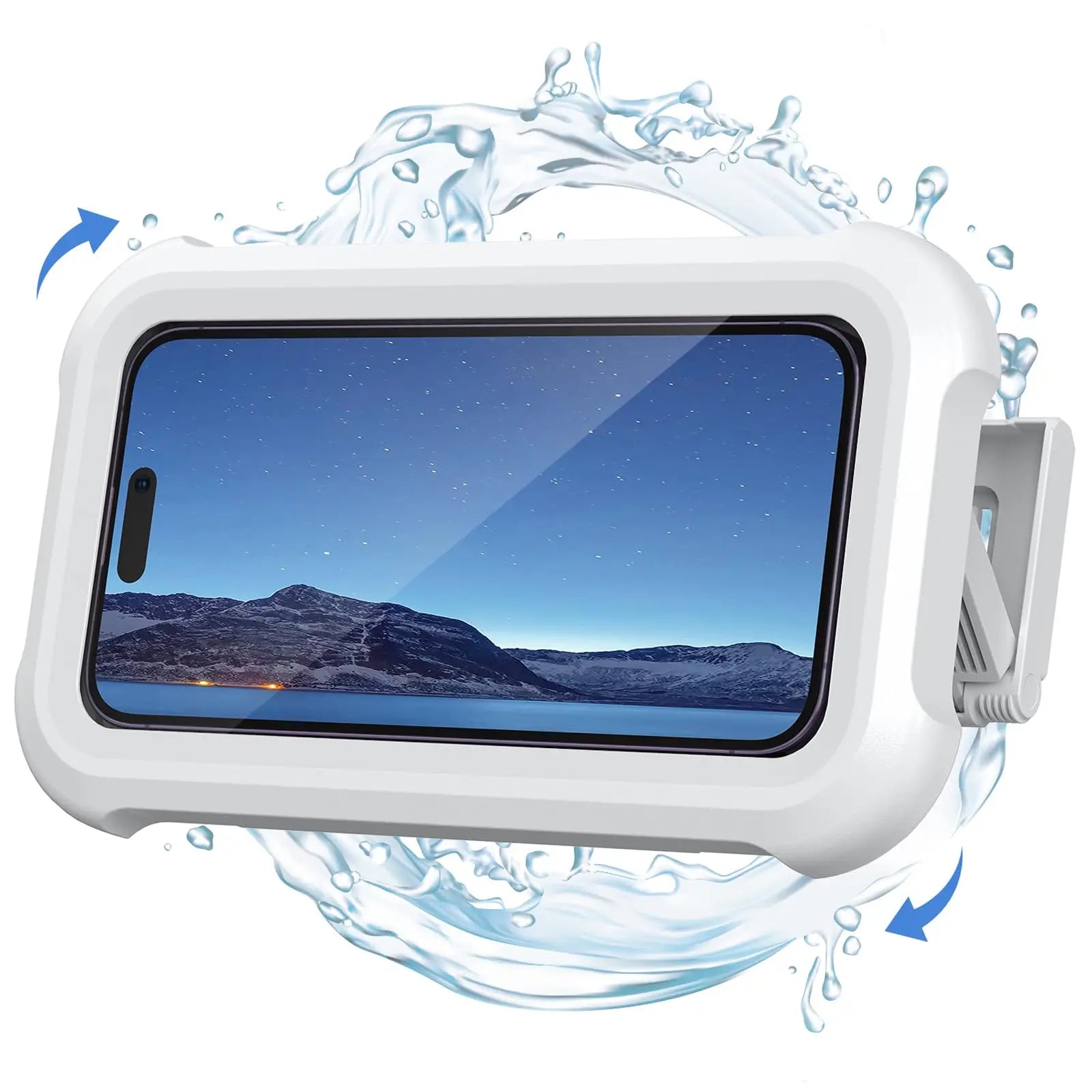 Bathroom Phone Holder – Waterproof, 480° Adjustable, Wall-Mounted