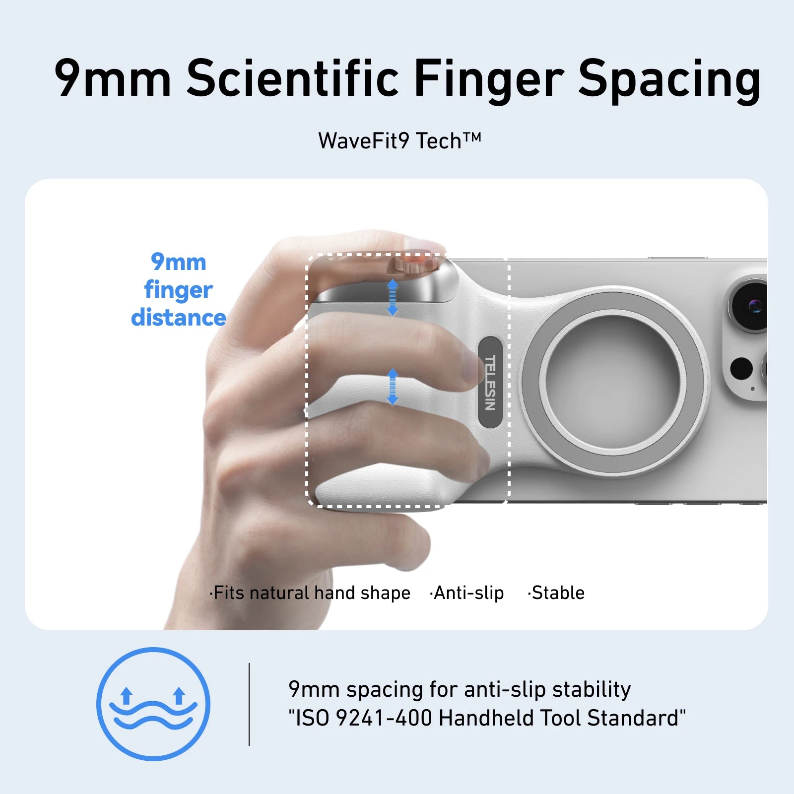 Magnetic Phone Camera Handle – Shooting Grip with Bluetooth Remote Control