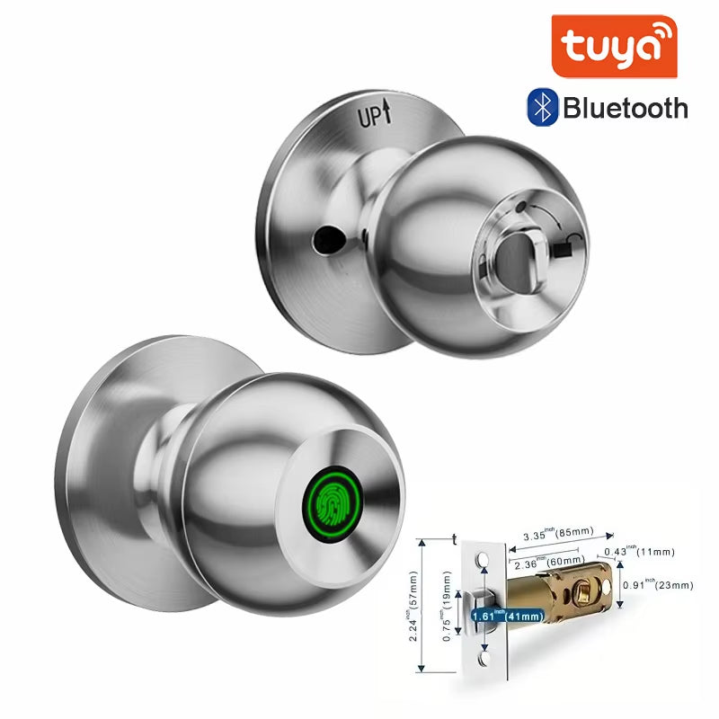 XSDTS Tuya Smart Fingerprint Door Lock – Keyless Biometric Entry for Home & Apartment Security